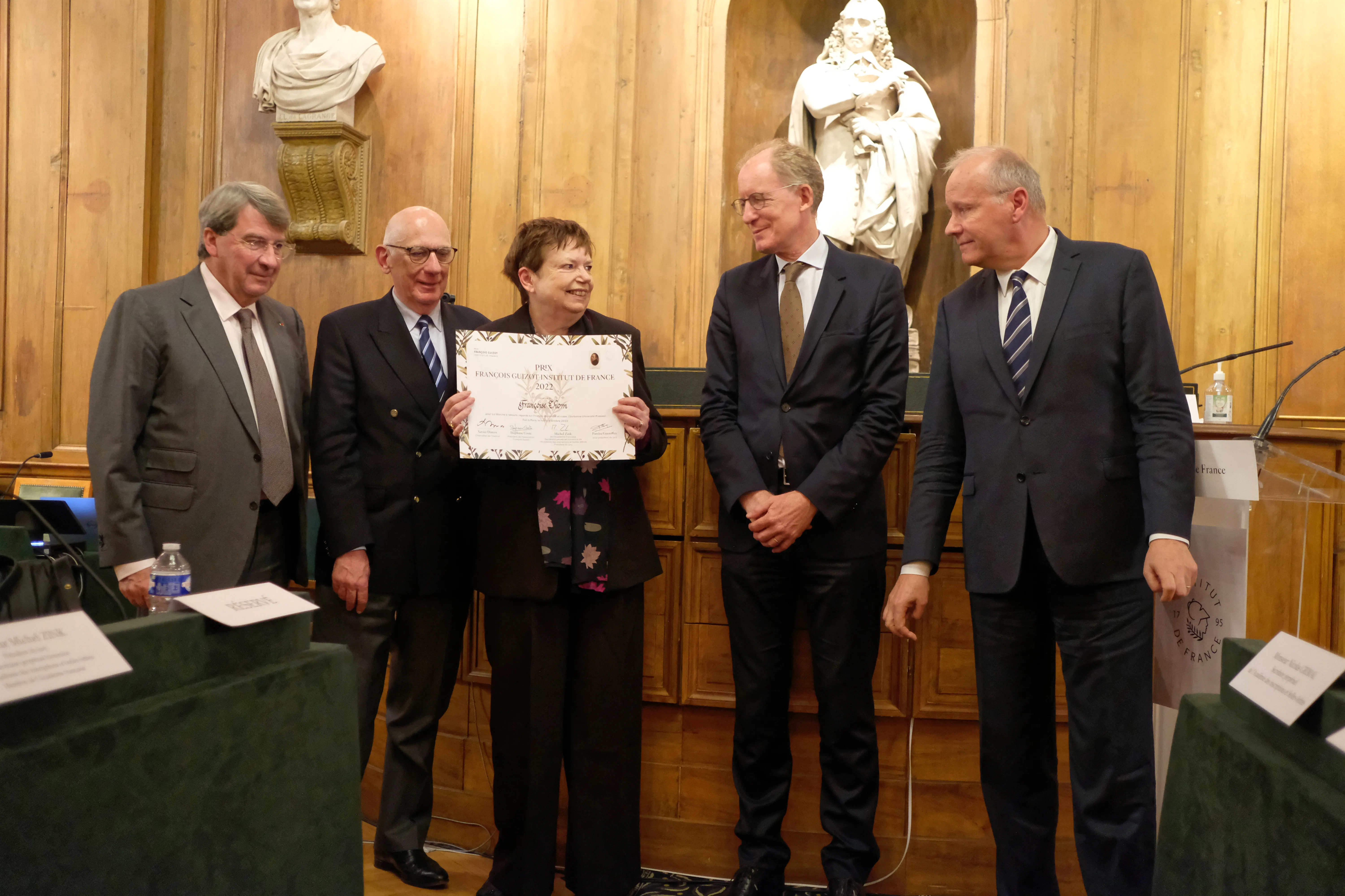 Remise du prix guizot institut de france