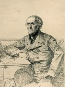 D'après Paul BAUDRY (1828-1886), Léopold FLAMENG, Portrait de François Guizot. Gravure. Collection particulière. Cliché François Louchet.