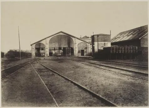 Baldus Edouard (1813-1889) Vue de la gare de Creil, photographie, 19e © RMN-Grand Palais (domaine de Compiègne)