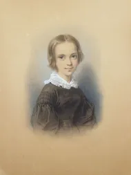 Clotilde JUILLERAT née GERARD (1806-1904), Portrait de Pauline Guizot, Dessin, 1840. Collection particulière. Cliché François Louchet.